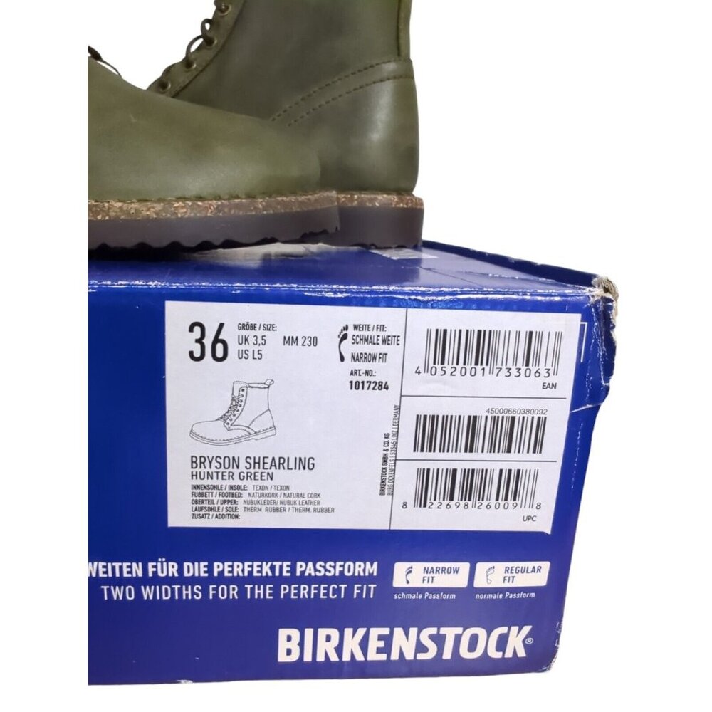 New Birkenstock Womens‎ Boots Sz 5N Bryson Hunter Green Normcore Goblincore - Picture 3 of 10
